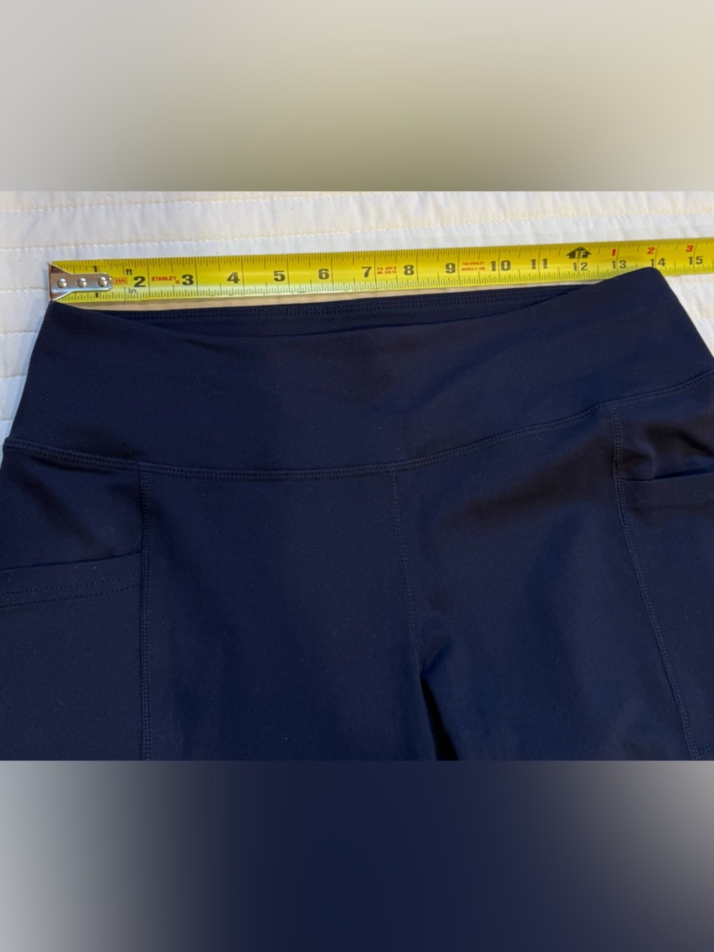 Skechers Navy Blue Side Pockets Leggings Women's Medium - Picture 5 of 6